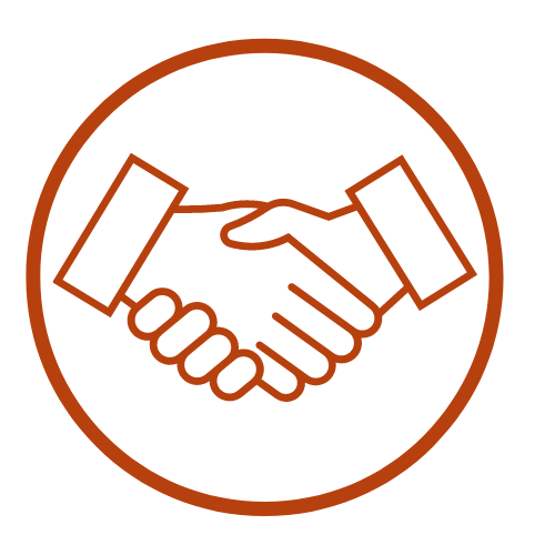 Orange Handshake